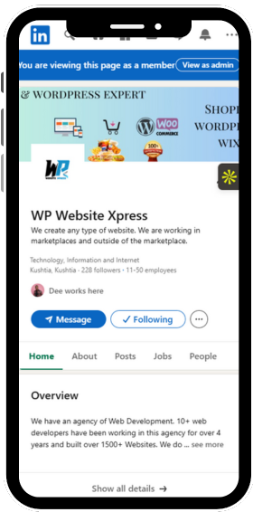 wpwebsitexpress Linkedin Profile